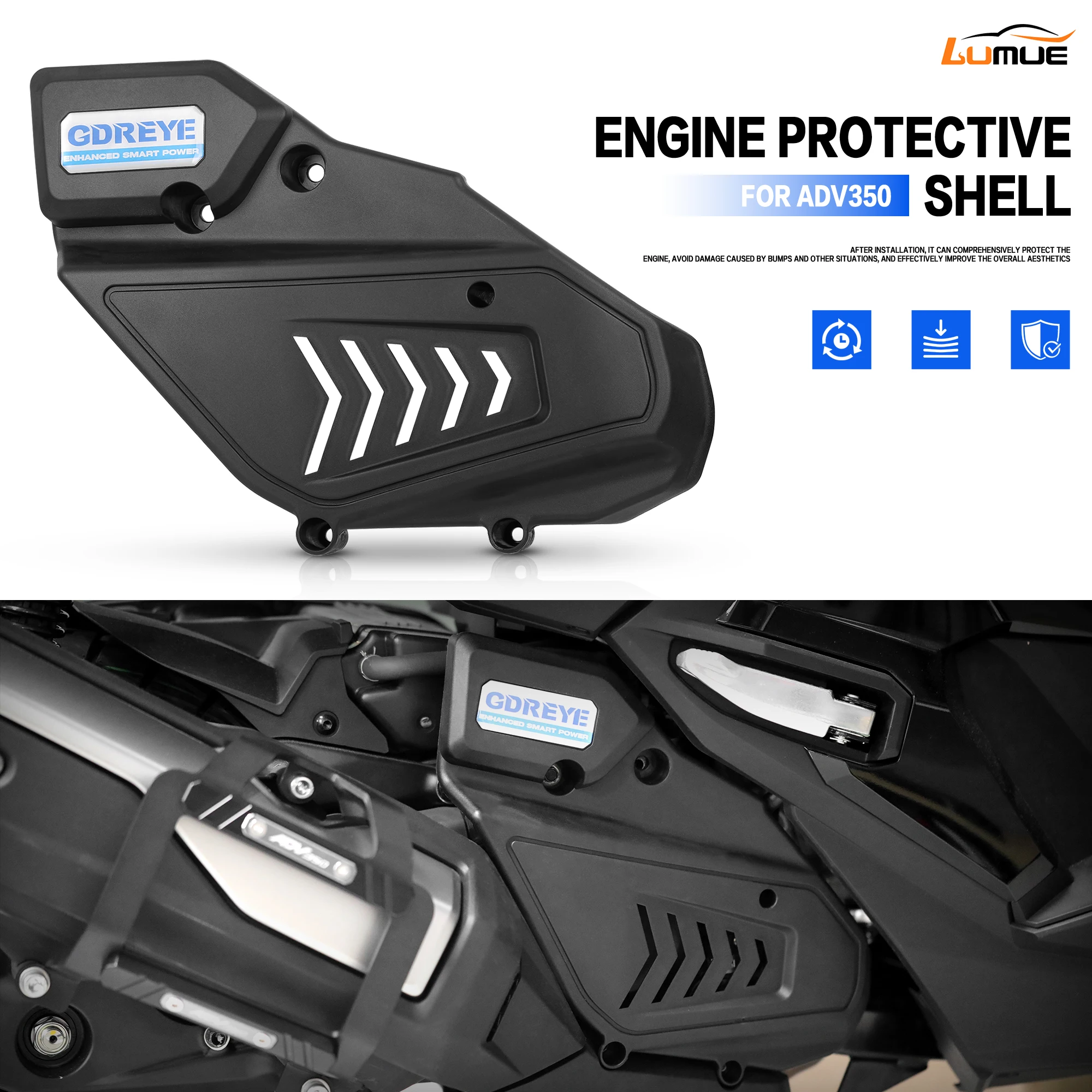 جديد حزمة الضغط العالي الغطاء الواقي زيت المحرك غطاء مضاد للسرقة الحرس الزخرفية لهوندا ADV350 2024 NSS350 FORZA350