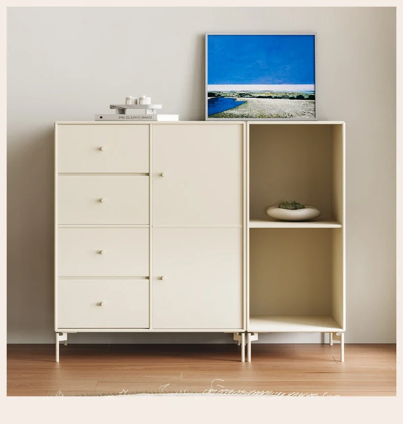 

Nordic minimalist shoe cabinet dopamine color home storage cabinet