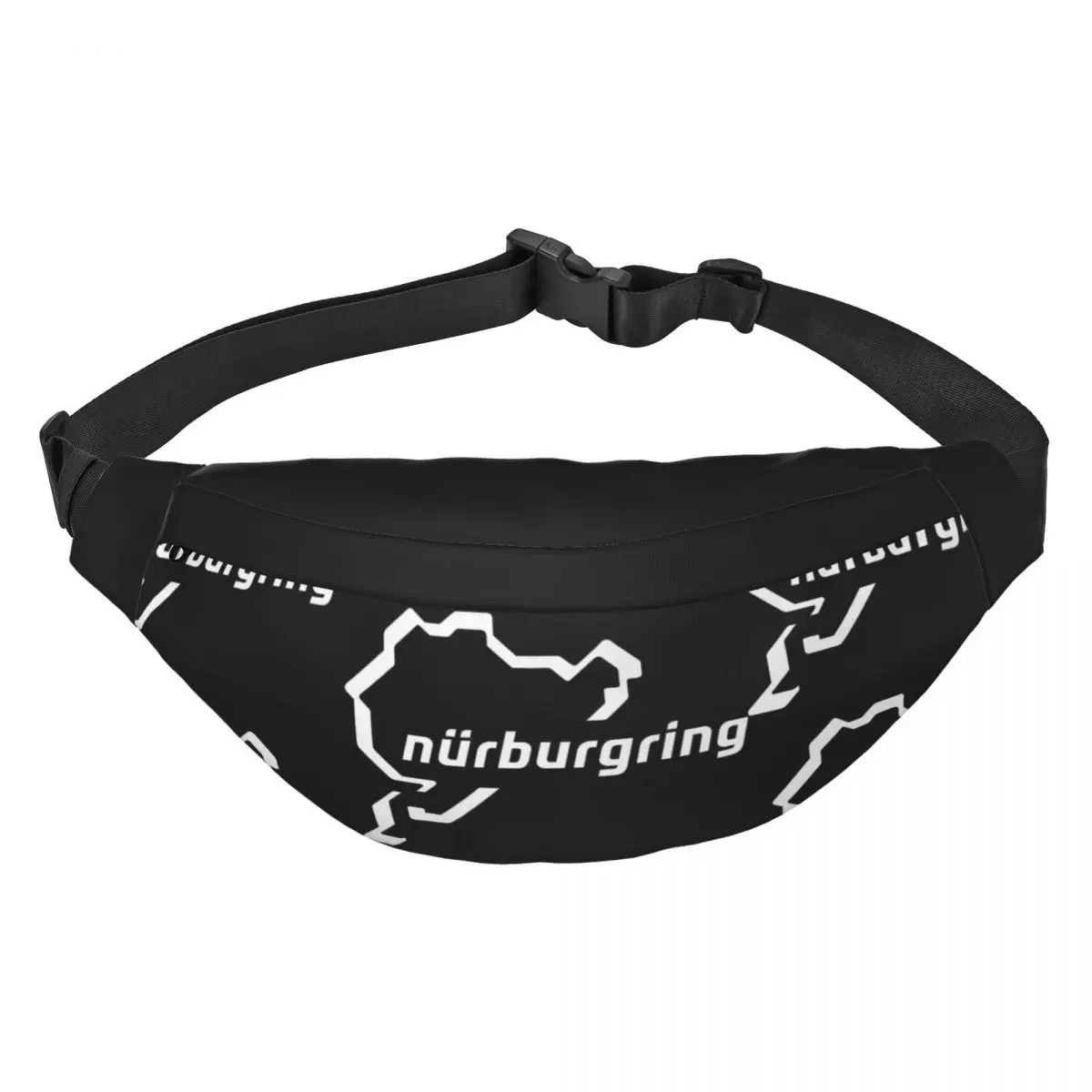 

Nürburgring Logo Unisex Waist Bag Multifunction Sling Crossbody Bags Chest Bags Short Trip Waist Pack