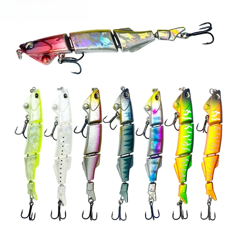 1 Stück professioneller segmentierter Schwimmköder, 9 cm, 5,8 g, sinkender Bleistiftköder, künstlicher harter Köder im Dog-Style, Angelzubehör