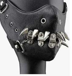 Steam Gear Gothic Punk ROCK AND ROW Accessory Performance Hip Pop Brown Gearwheel Rivet Cotton Winter Warm Mask