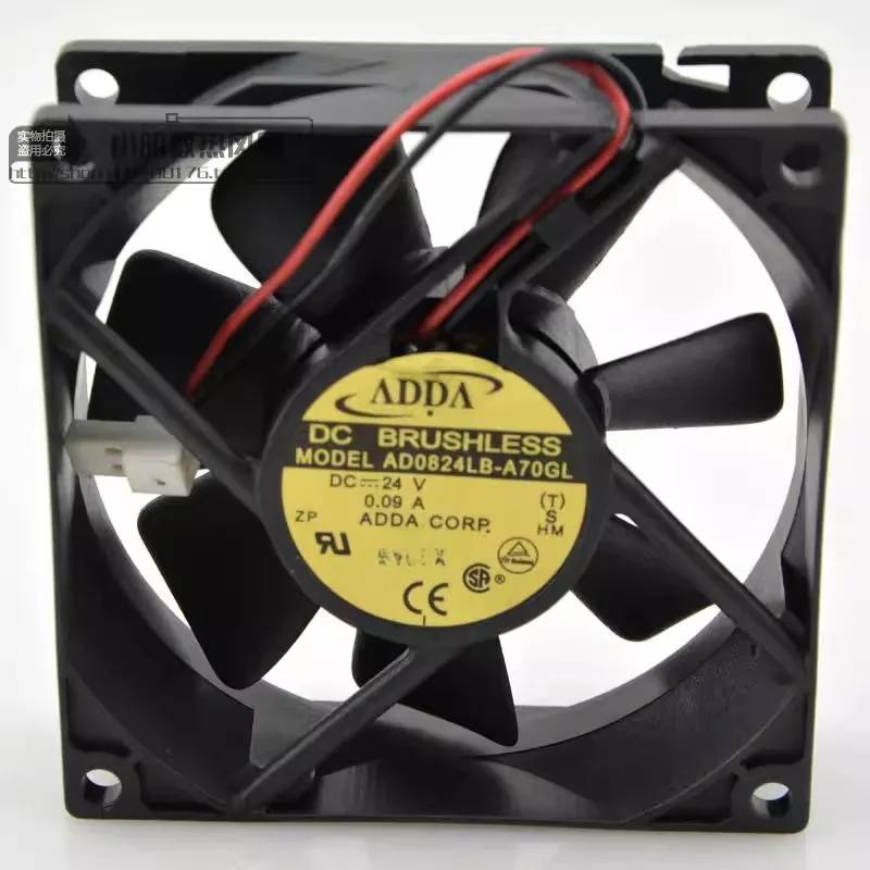 New Cooler Fan for ADDA AD0824LB-A70GL 8025 24V 0.09A 8CM Silent Frequency Converter Fan 80X80X25MM