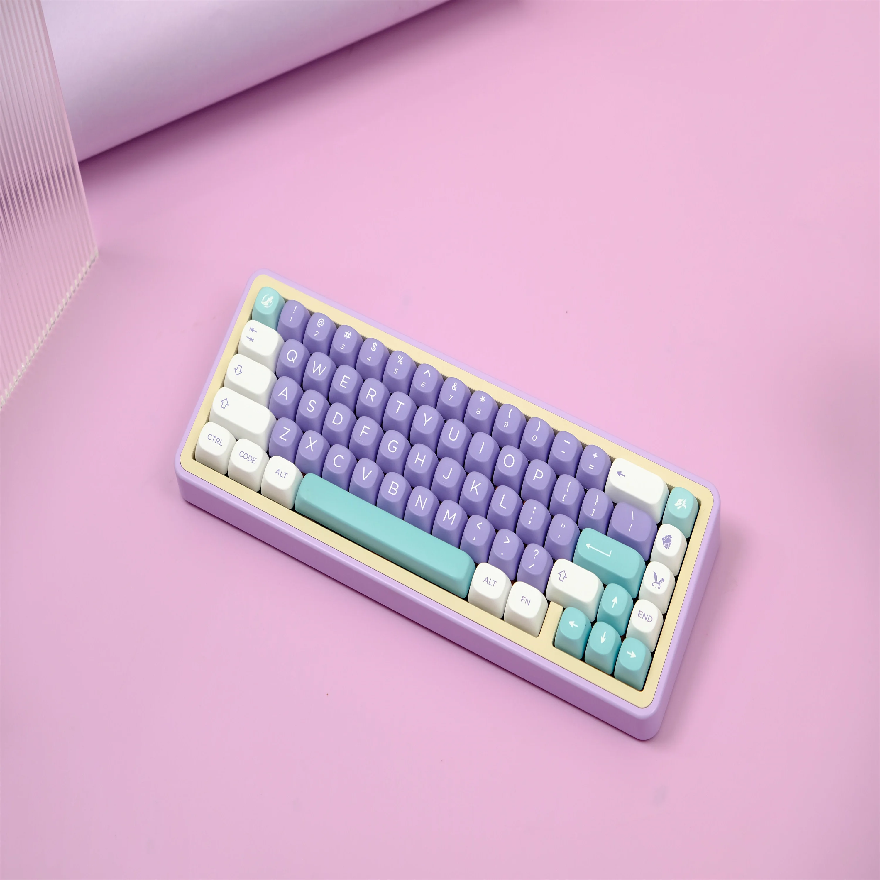 Magnolia keycap 126 tombol PBT bahan MOA sangat sublimasi proses cocok untuk berbagai Keyboard mekanik