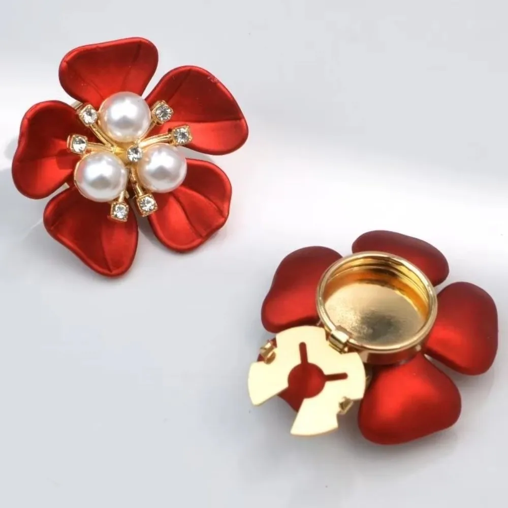 1pc New Multifunctional Flowers Button Cover DIY Clothing Accessories Closure Flowers Cufflink Button Clip Shirt Button
