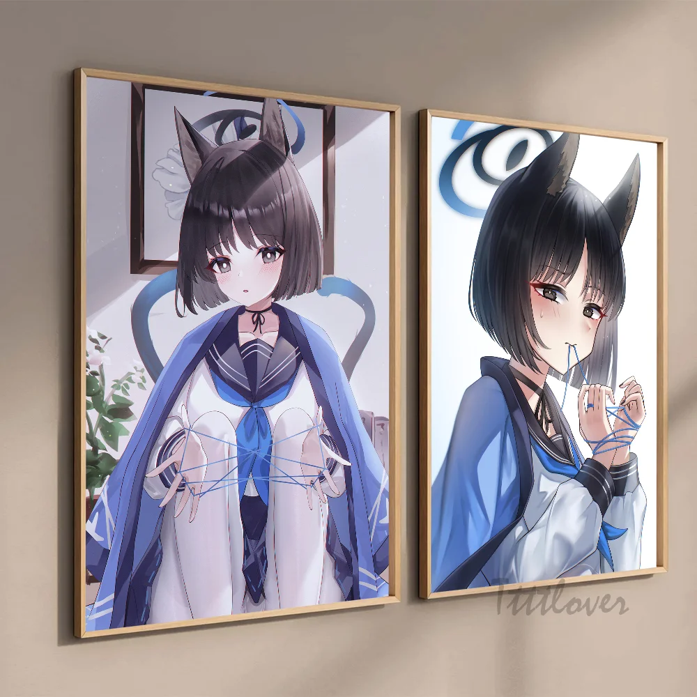 Kiryuu Kikyou Game Blue Archive Poster Stickers Art Wall Murals Decor Game Room Decor Gifts HD Painting