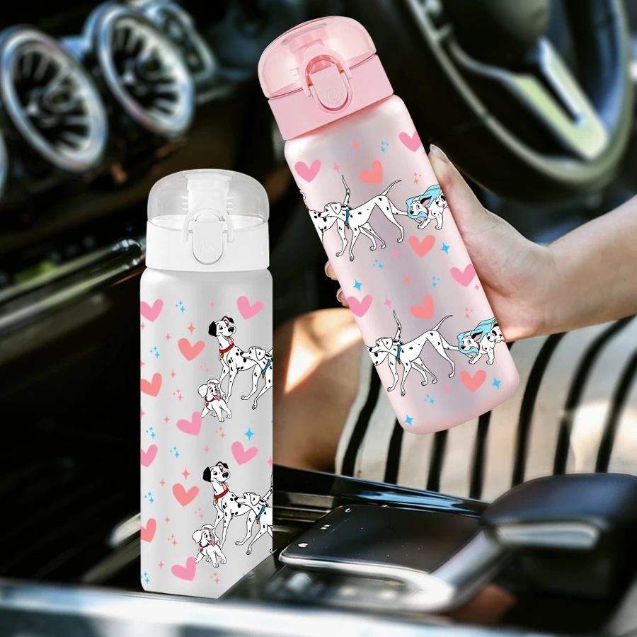 1 Buah Botol Air Plastik Pola Cinta Dalmatian Disney 26Oz Cangkir Air Olahraga Luar Ruangan Hadiah Ulang Tahun/Kepulangan