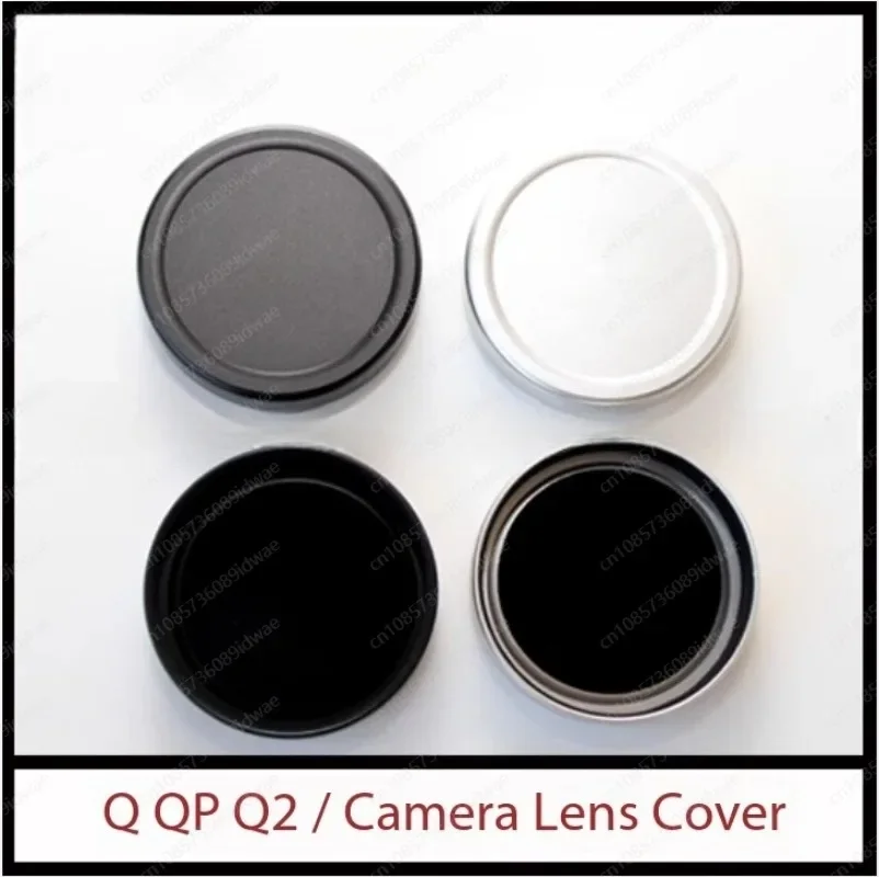 Q QP Q2 Lens Cover Q2M Camera Cover, Free Anti-Lost Rope, Black Silver Pack