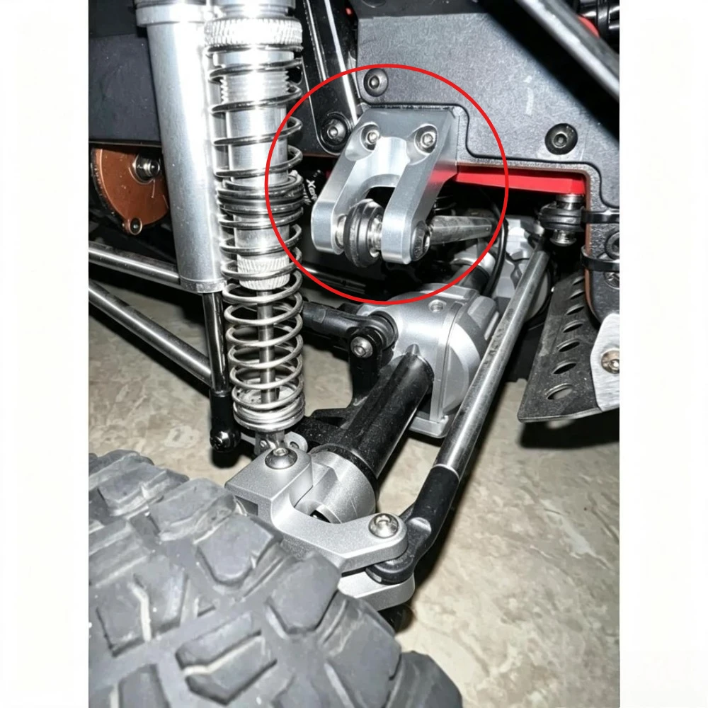 1/7 RC Crawler Upgrade Parts Metal Anti-Push Rod Base For RLAARLO MK07 JK07 Off Road Multi-color Custom Modification Accessories