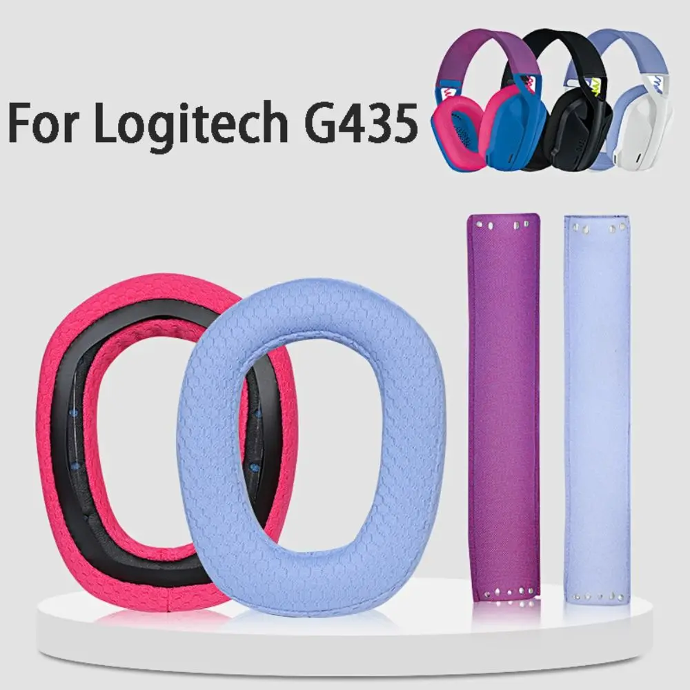 جديد غطاء للأذنين سماعة الأذن وسائد الأذن استبدال رغوة الذاكرة ل Logitech G435
