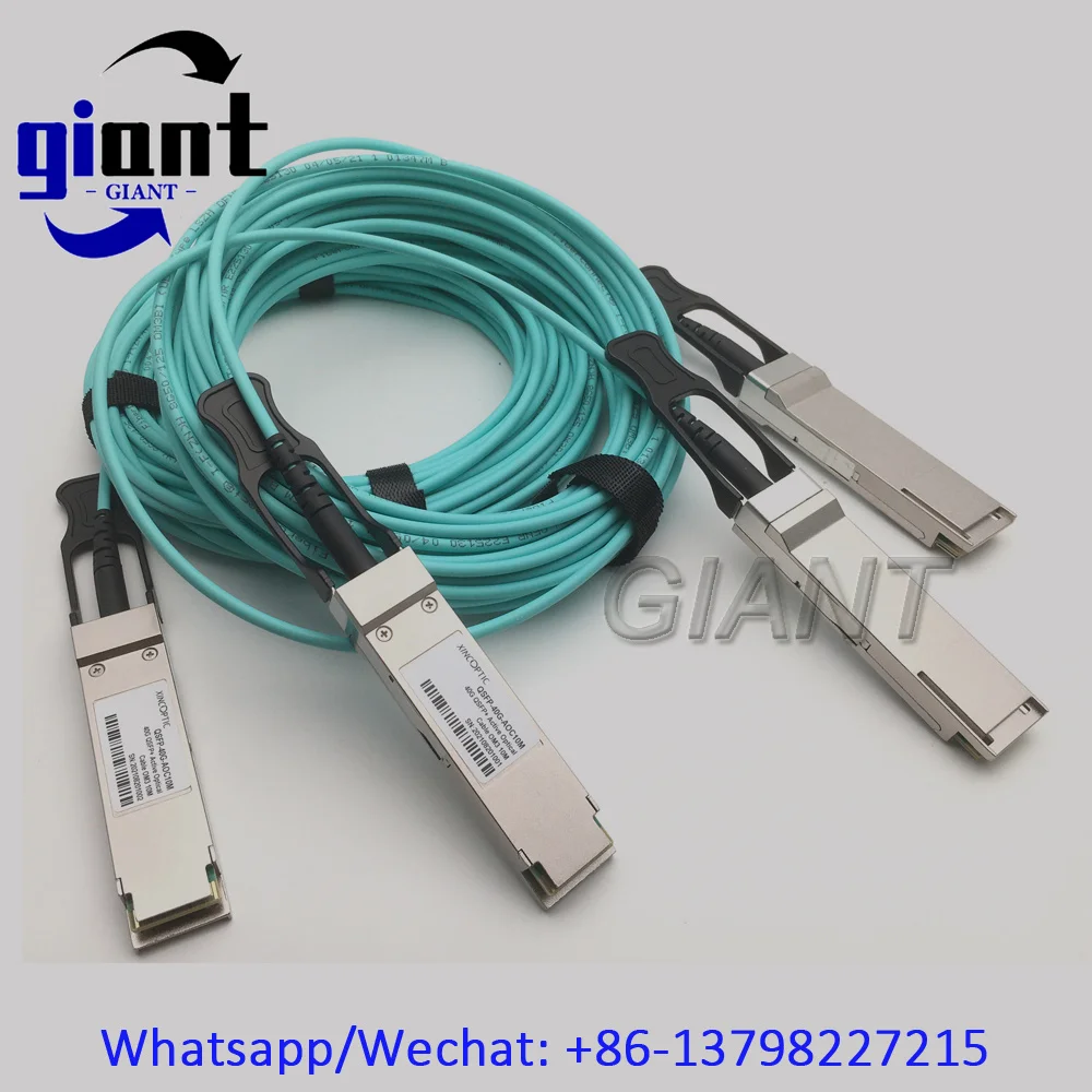 40G QSFP+ AOC Cable 40Gbps QSFP+ 10M Multimode OM3-Aqua Breakout AOC Active Optical Cable For Cisco Juniper Switch
