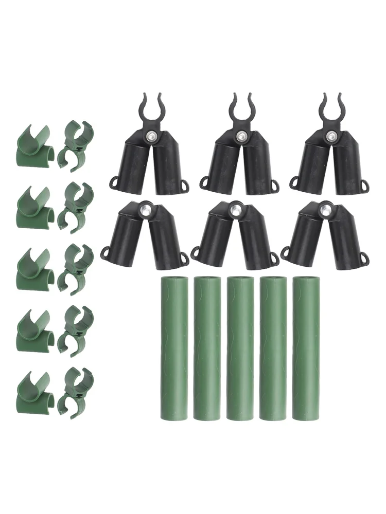 21pcs Plant Trellis Connector Clips Adjustable Climbing Plant Support Fixed Connector Pillars Buckle Clips Greenhouse 20mm