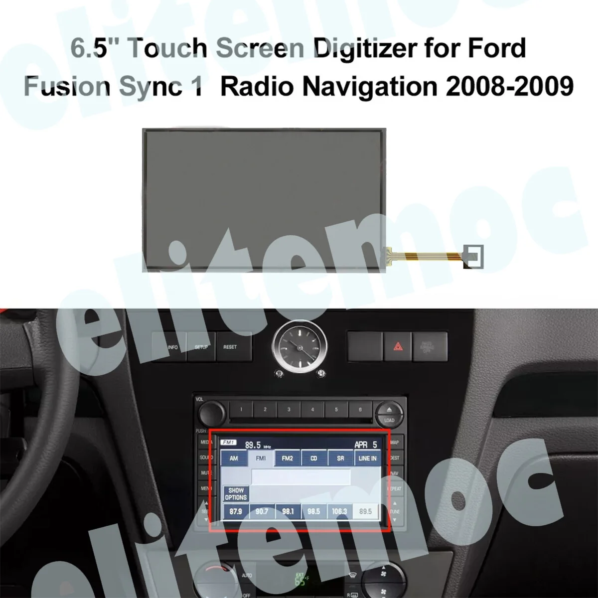65-touch-screen-digitizer-replacement-for-ford-sync-1-radio-navigation-lta065b1d1f