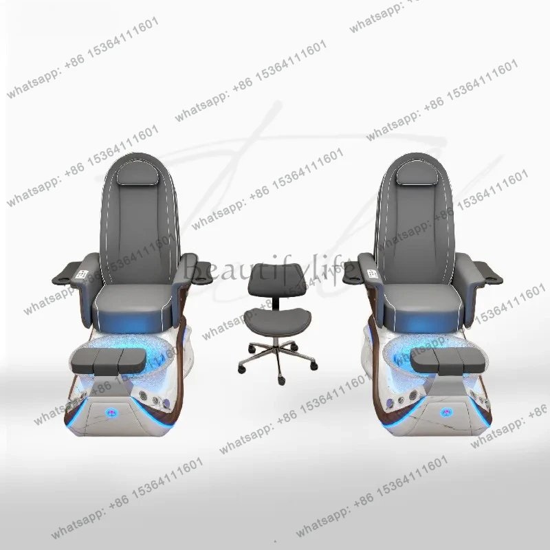 Nail Salon Massage Chair Nail and Eyelash Sofa Chair Electric Single Foot Bath Chair