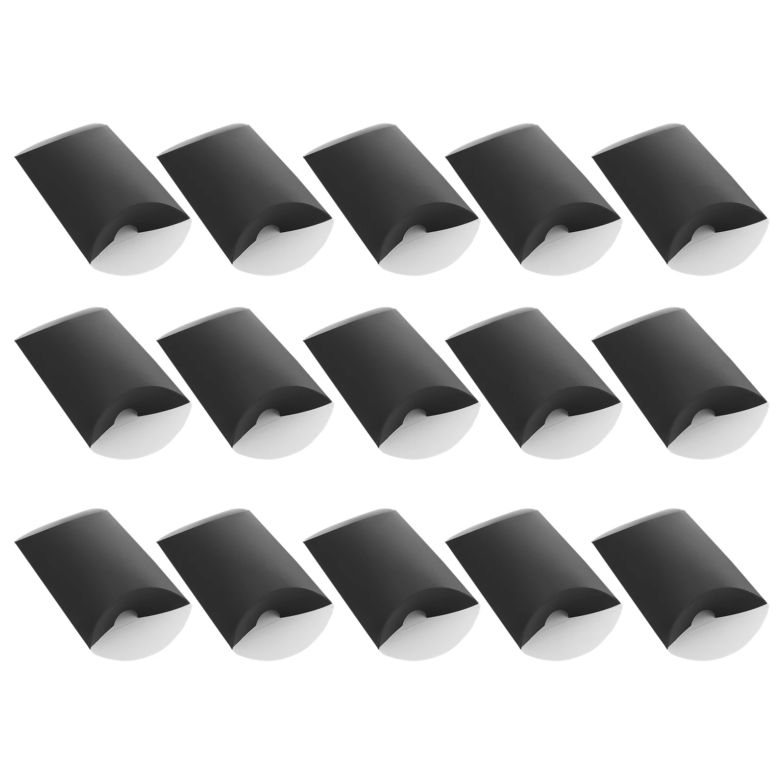 

50pcs White Card Paper Candy Boxes Durable Handy Long Time Use Pillow Shape Gift Storage Case for Candies Snacks Toys