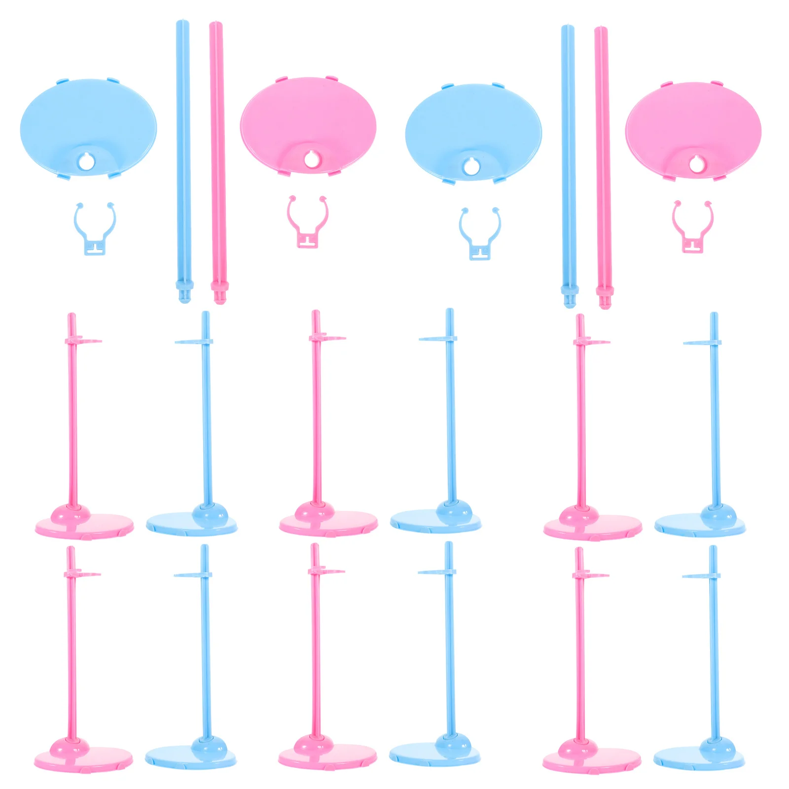 

30Pcs Standing Racks Plastic Waist Fixed Support Stable Display Holder Bracket for Room Nursery Kindergarten Decoration