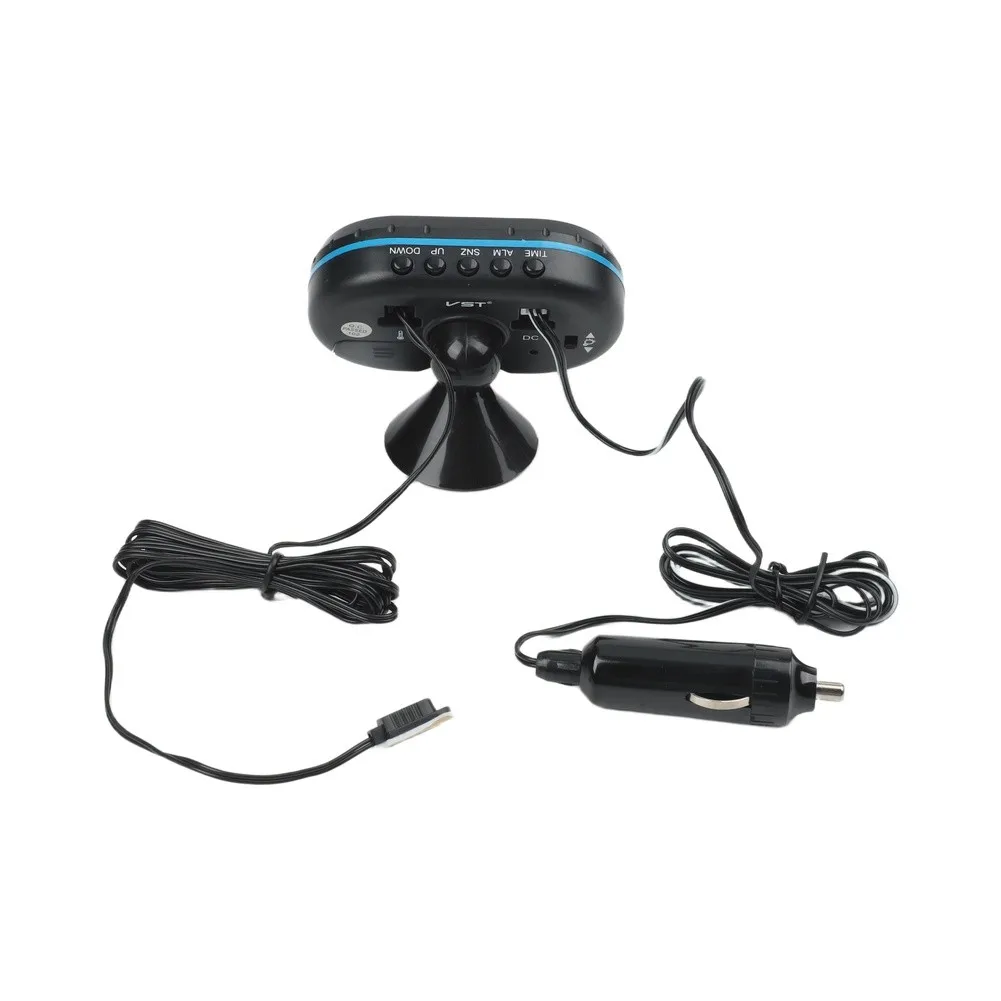 In-Car Monitoring Digital Thermometer Voltage Alarm Adjustable Viewing Angle Built-in Alarm Real-time Voltage Display