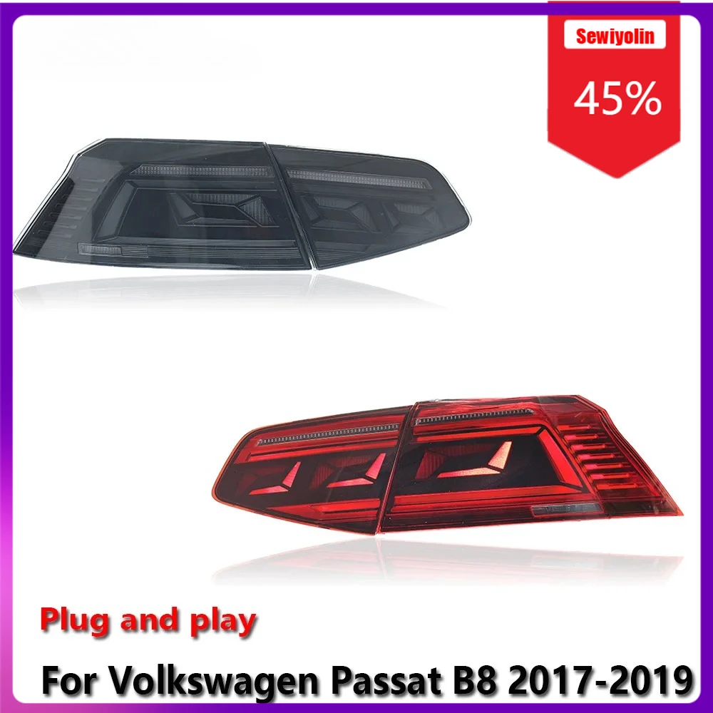 

Sewiyolin Car LED Lamp Tail Light Assemblies For VW Passat B8 2017-2019 Auto Fog DRL Brake Turn Signal Lamp Plug And Play