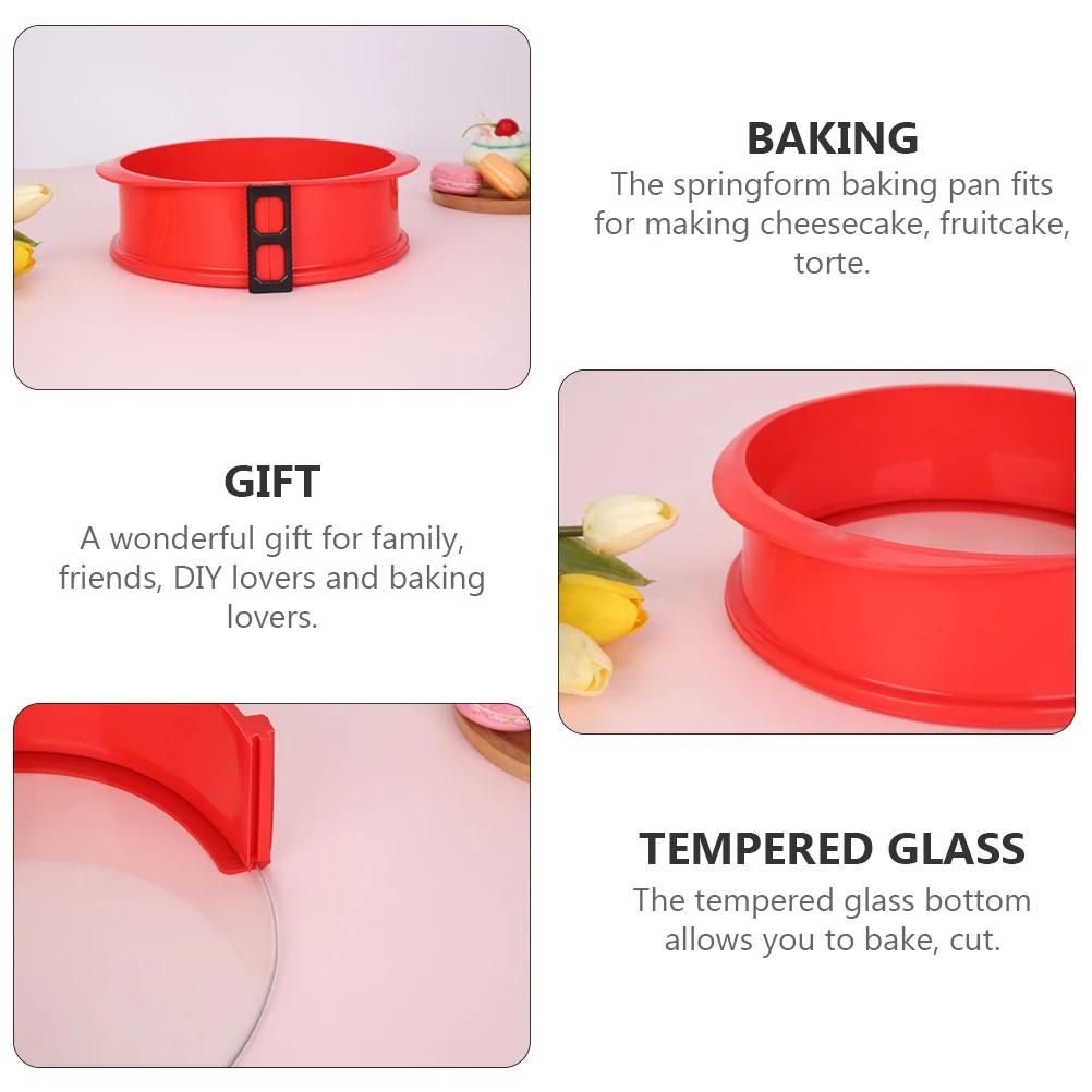 

Baking Silicone Cake Mold Spring Form Pan Bakery Tools Mousse Cheesecake Water Bath Pancake Mini Pans Mould Round