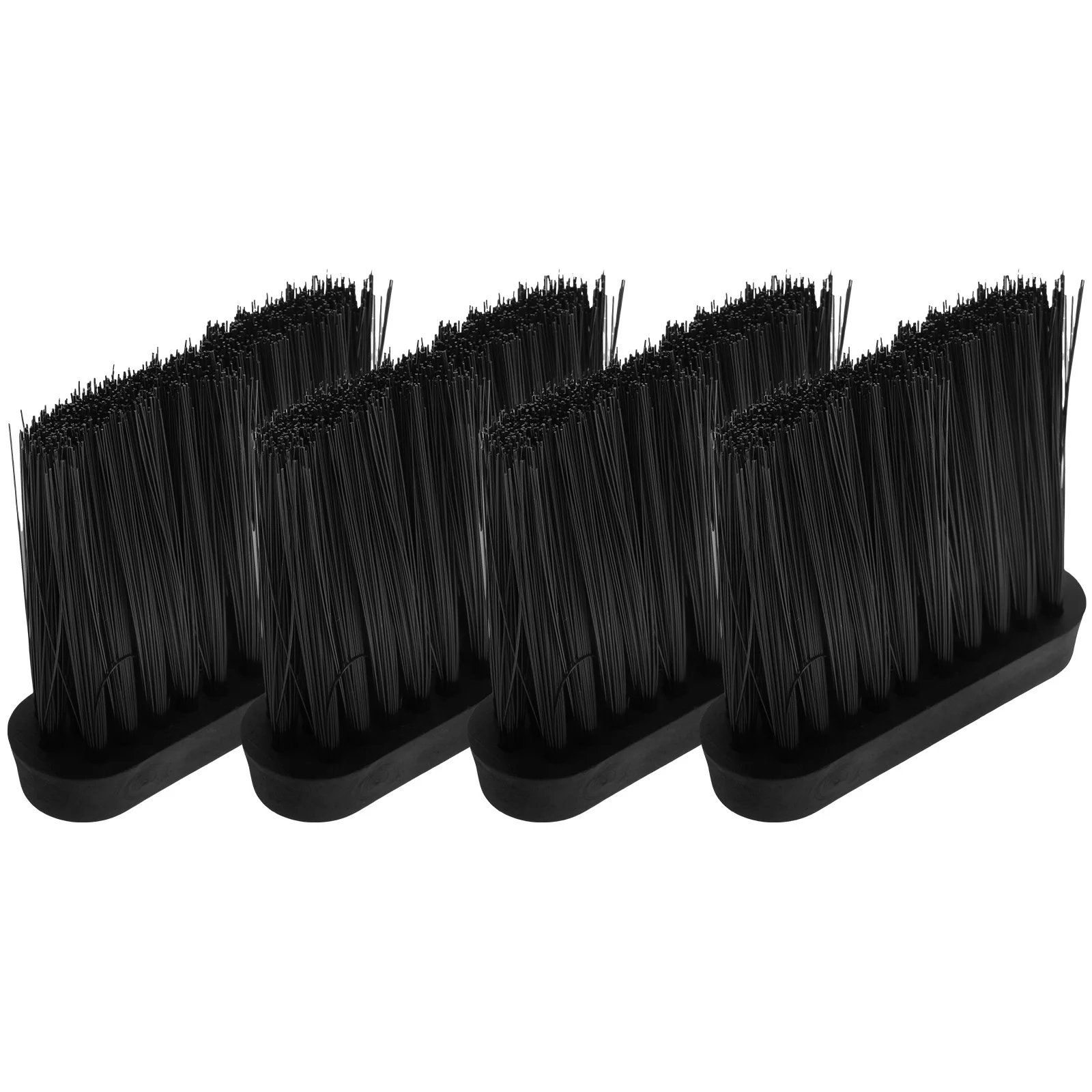 

4Pcs Fireplace Brush Replacement Heads Sturdy Compact Design for Easy Ash Cleaning Portable Mantel Broom Cleaning Accessories