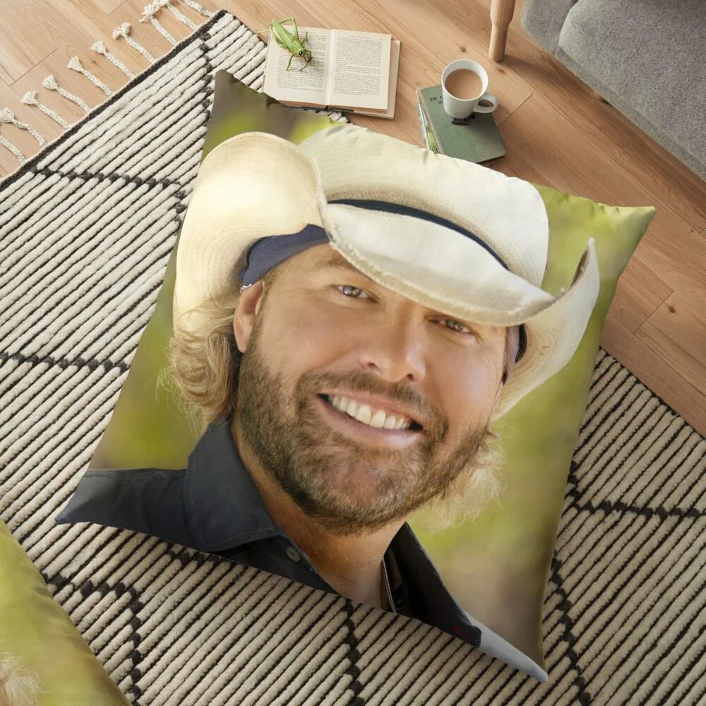 Toby Keith Carolina Country Music Pattern Pillow Case Sofa Decorative Throw Pillow Cushion Cover Home Accessories Home Decor