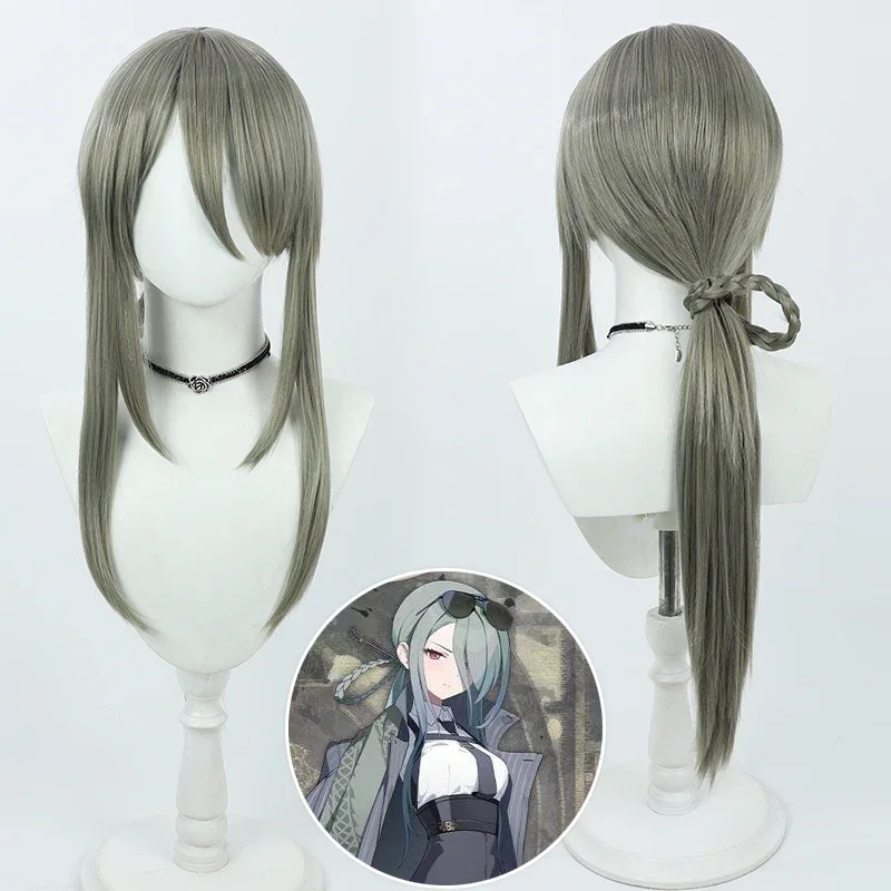 Konoe Mina Cosplay Wig Blue Archive 70cm Long Heat Resistant Synthetic Hair Halloween Role Play Party + Free Wig Cap