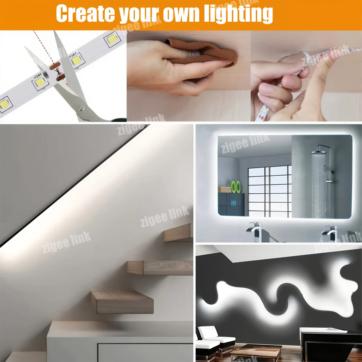 5V LED Light Strip USB Hand Wave Sensor Switch Dimmable Flexible Night Lights For Backlight Kitchen Mirror Cabinet Stair Decor