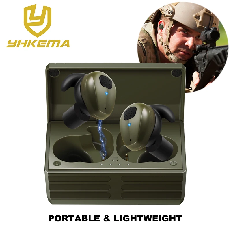 Electronic Shooter Ear Plugs with Noise Protection, Situational Awareness in-ear Earplugs for Shooting,Hunting,Range