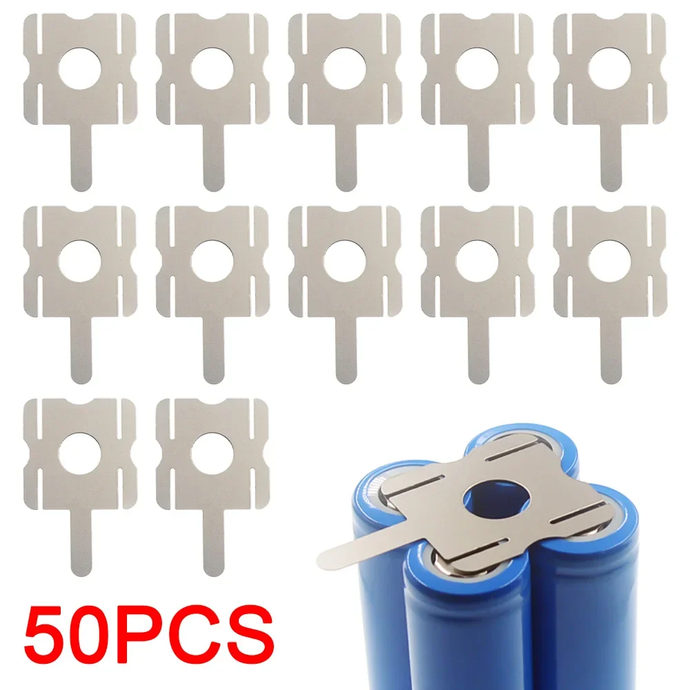 

50Pcs 4S 18650 Lithium Battery Pack Replace Spot Welding Nickel Sheet U-Shaped For Computer Battery Welding Tool Accessories