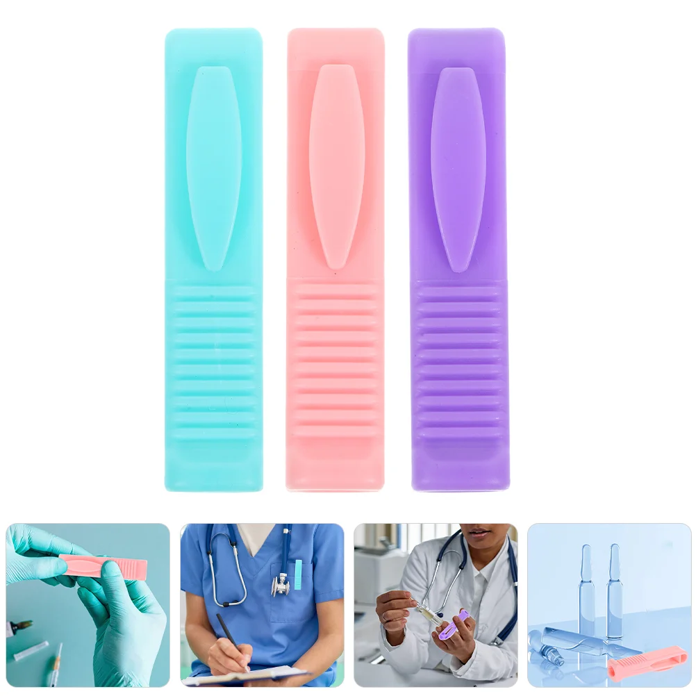 

3 Pcs Vase Ampoule Bottle Opener Nurse Window Stickers Laddle Plastic Portable Vial Breaker