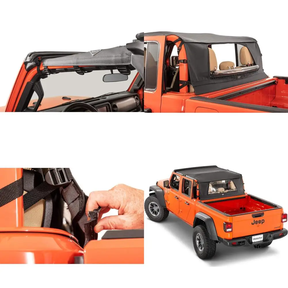 

Bimini Top with Windstopper for 2020 Gladiator, High-Quality Fabric