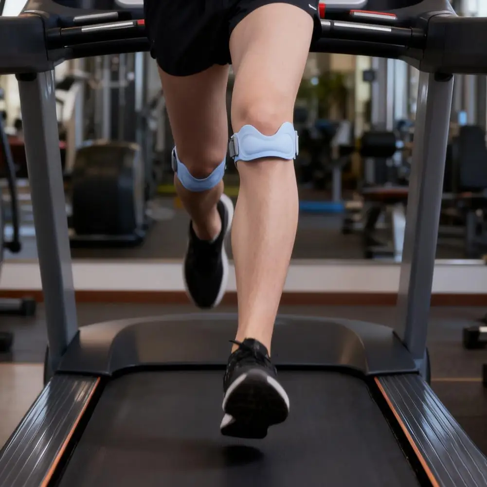 Knee Support for Fitness Adjustable Silicone Patella Support Strap Knee Brace for Meniscus Tear Relief Patellar for Running