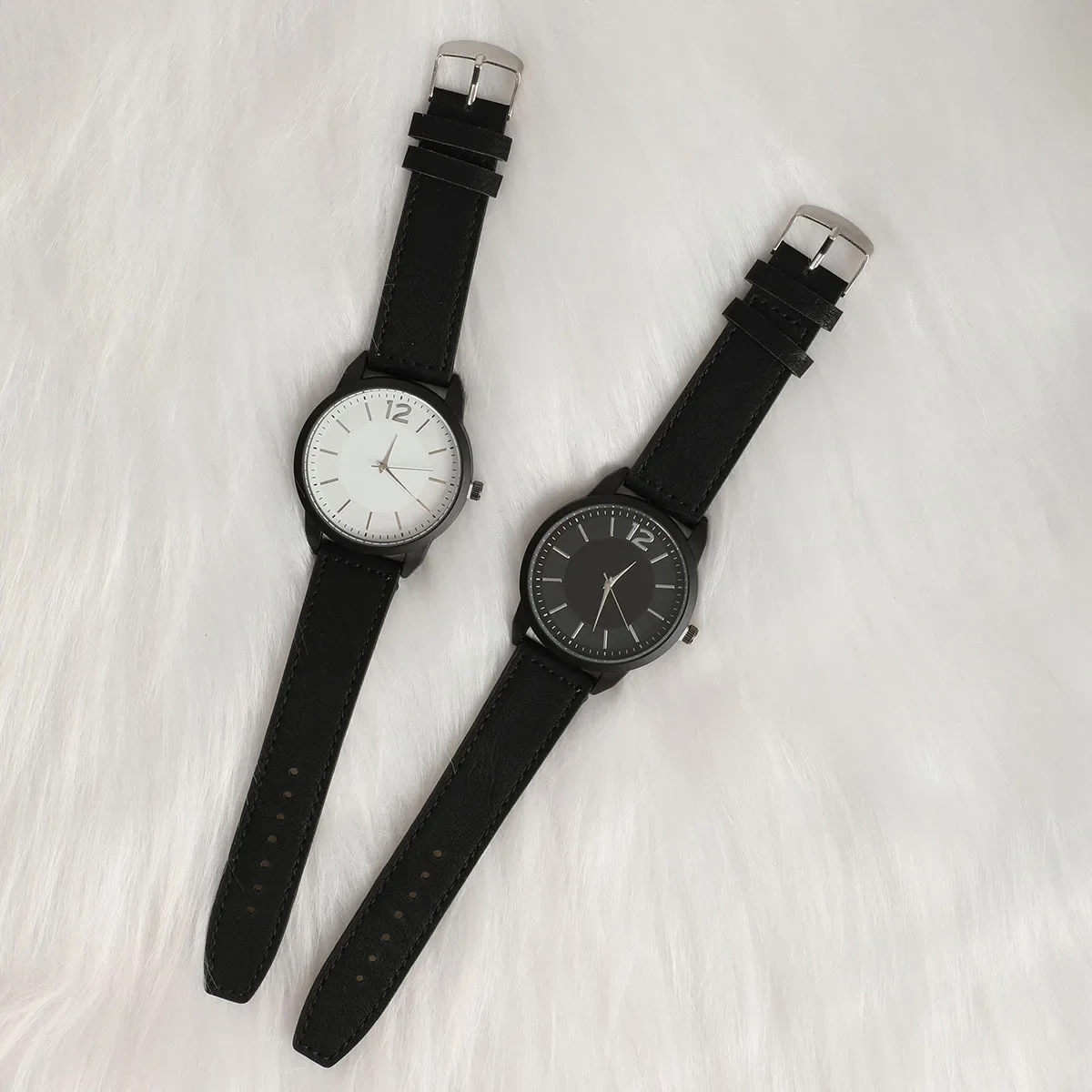 1pc-Quartz Watch Circular Surface Simple and Stylish Business Casual Watch (Box Not Included)