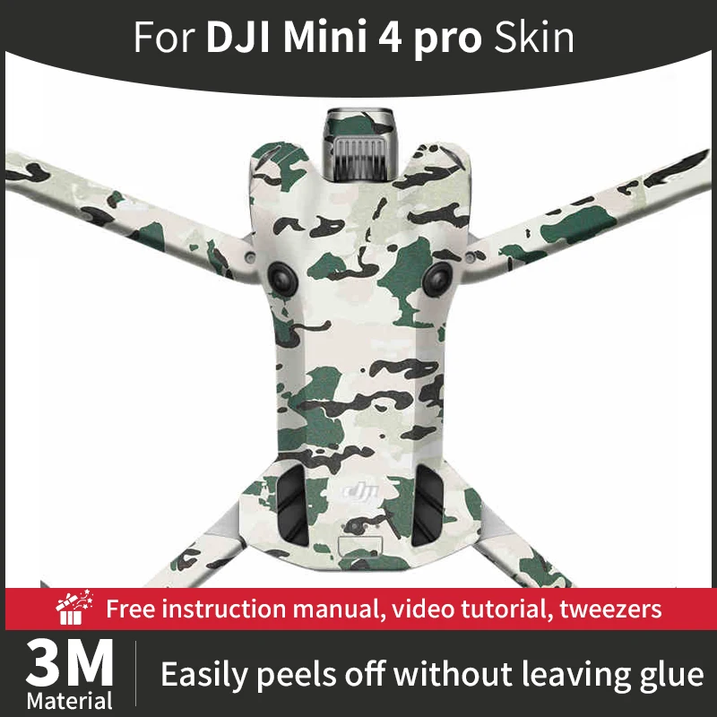 For DJI Mini 4 Pro SKin DJI mini4pro Aerial Camera Decorative Stickers Anti-scratch Camera protective film More Colors