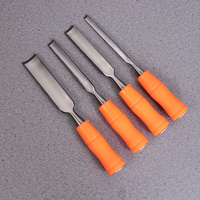 4pcs Wood Chisel Set 6Mm 12Mm 18Mm 24Mm Internal Opening Gouge Wooden Handle Professional Carpenter For Artists Carving Chisel