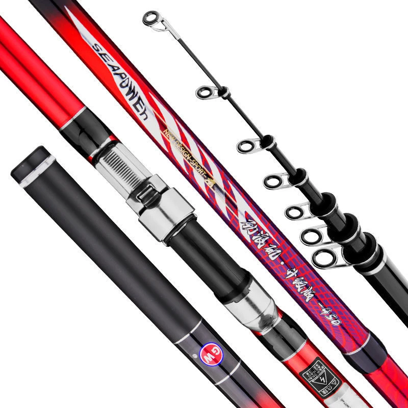 

GW-Rock Fishing Rod Carbon Fishing Rod Ultra Light Ultra Hard Snap on Type Wheel Seat Seawater Freshwater Dual Purpose Rod