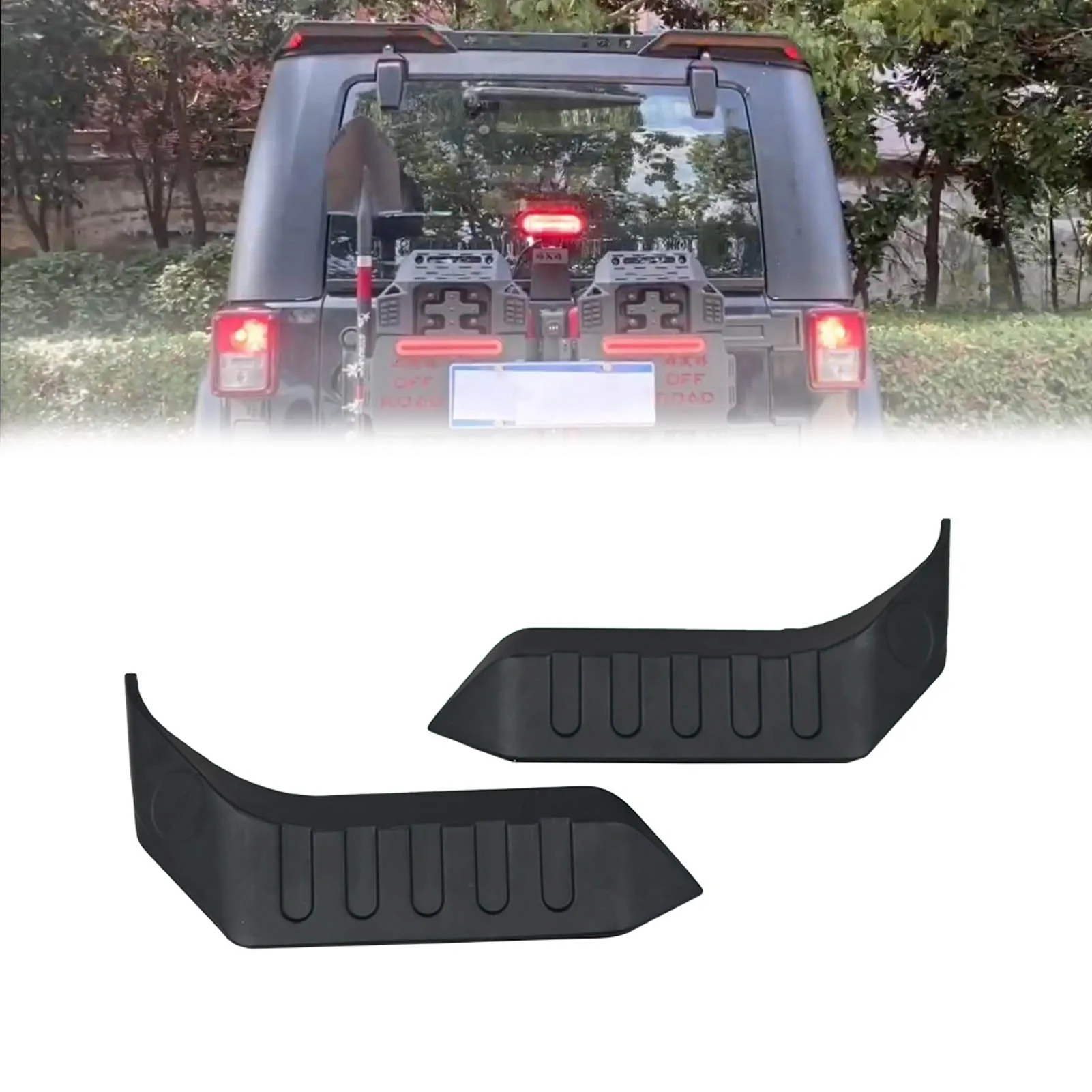 Rear Spoiler Taillights Euro Version Brake Reverse Turn Signal Spoiler Led Tail Light For Wrangler JL 2018+custom