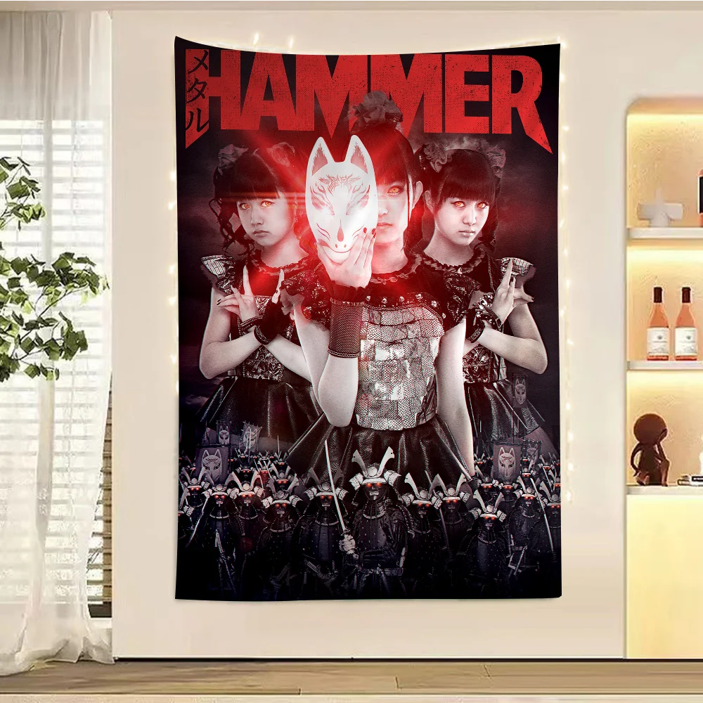 Babymetal Japanese Idol Group Hippie Wall Hanging Tapestries Art Science Fiction Room Home Decor Kawaii Room Decor