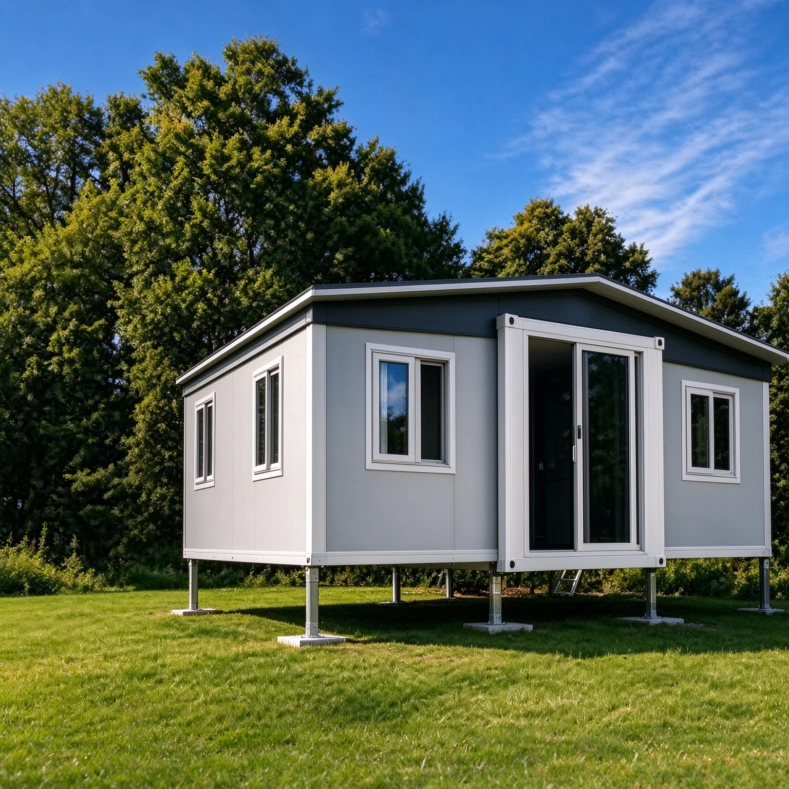 Prefabricated houses Tiny Foldable House Steel Structure 20ft Insulated Panel Modular Unit for Remote Office Field Camp Portable