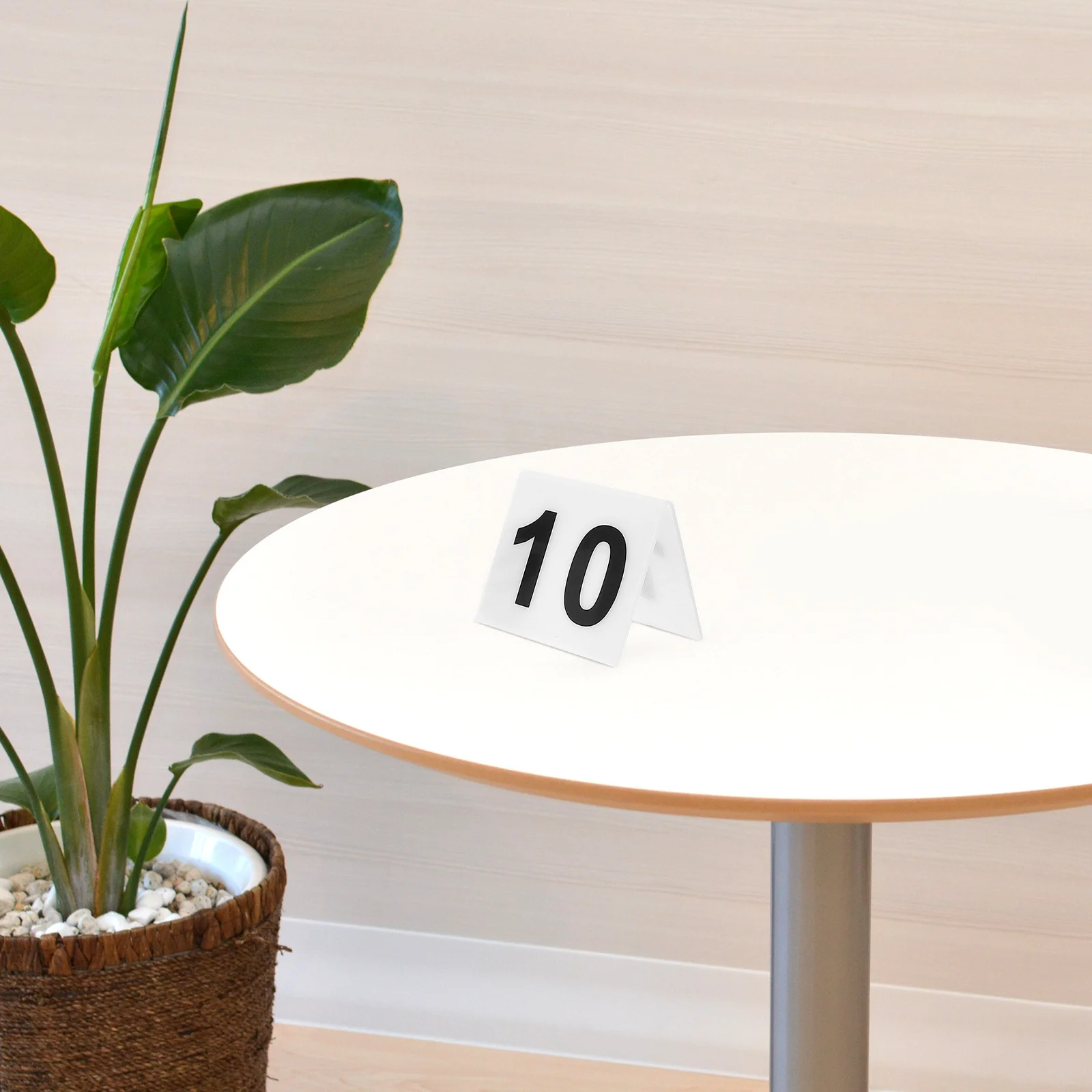 

20Pcs Acrylic V Shaped Number Markers Reusable Double Sided Restaurant Table Signs Evidence Markers Table Number Signs