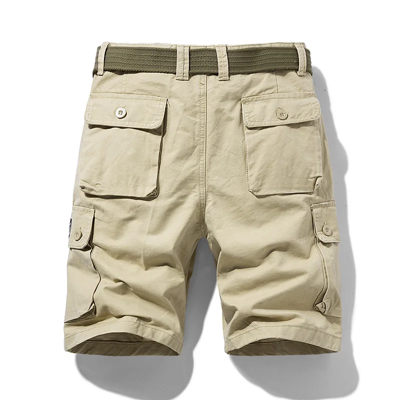 Pantalones cortos militares de algodón para hombre, Shorts holgados con estampado a la moda, de secado rápido, para senderismo al aire libre, verano