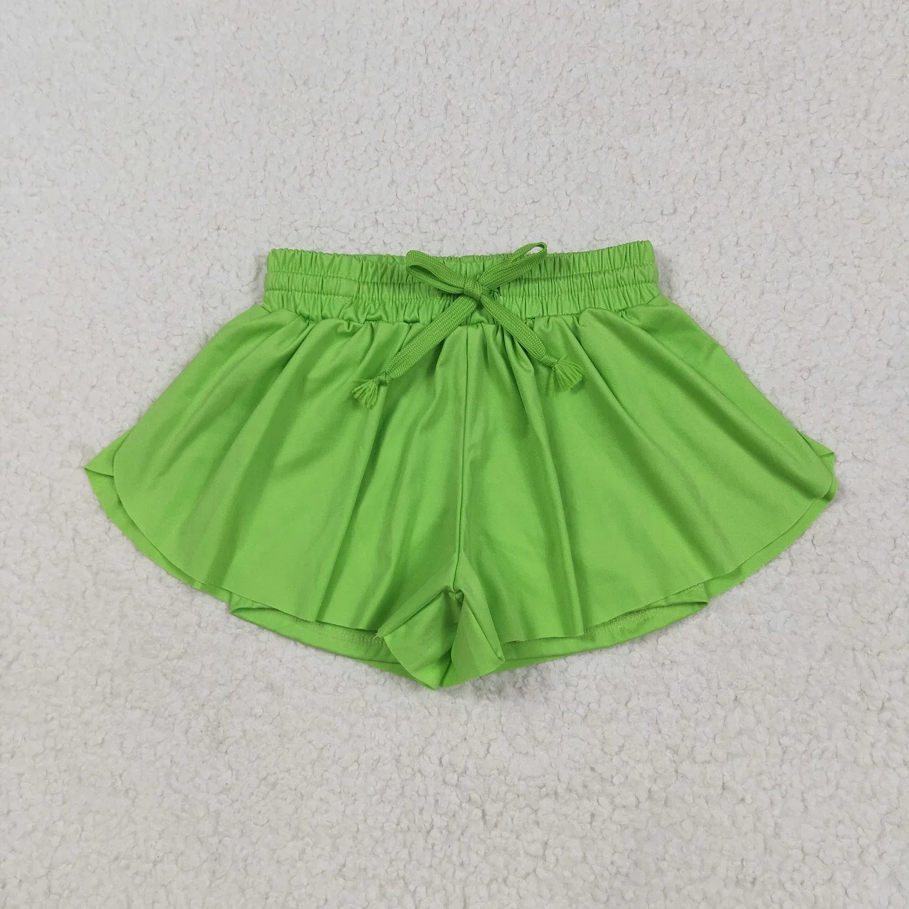 

Wholesale Baby Girl Green Shorts Bottoms Sports Toddler Athletic Breathable Clothing Kids Children Active Elastic waist Clothes