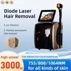 2024 Best 808nm Laser Hair Removal Machine 808nm Diode Laser Remove Hair Ice Cool Hair Remover Laser Hair Removal Epilator