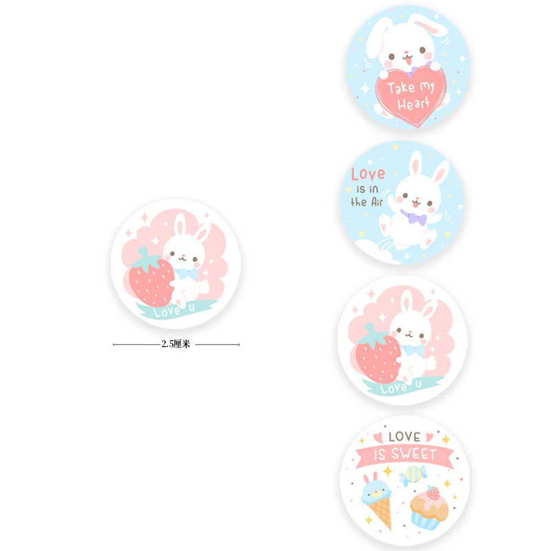 500pcs Kawaii Rabbit Reward Stickers for Kids School  Teacher Reward Students Stickers Animal Encourage Sticker Gift Decor Label