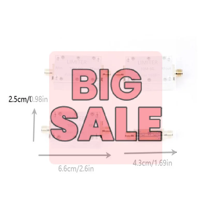 New PIN Diode RF Limiter SMA Connector 10M 6GHz 0dBm 10dBm 20dBm Small Volume For Radio Communication