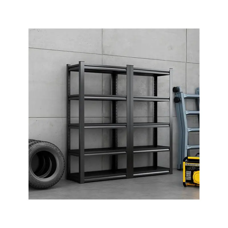 وحدة رفوف معدنية من 5 طبقات لتخزين المرآب، سعة 2000 رطل، رف أدوات عالي التحمل قابل للتعديل، 35.4 بوصة عرض × 15.7 بوصة عمق،