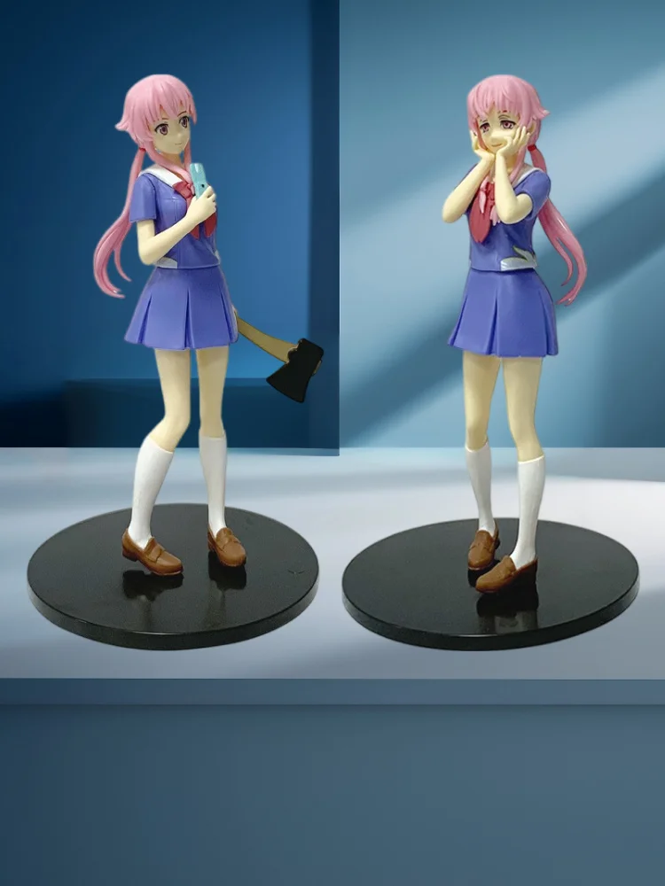 Future Diary REDIAL Yuno Gasai Yukiteru Amano, uniforme scolaire, Figurine de dessin animé, modèle Bishoujo, jouet pour Fans, cadeaux d'anniversaire et de vacances