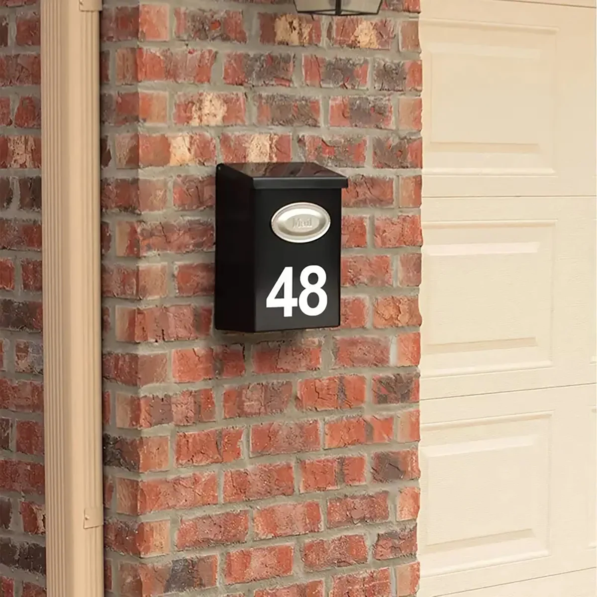 1PC Reflective Digital Sticker Email Box Wardrobe Garage Reflective Digital Number
