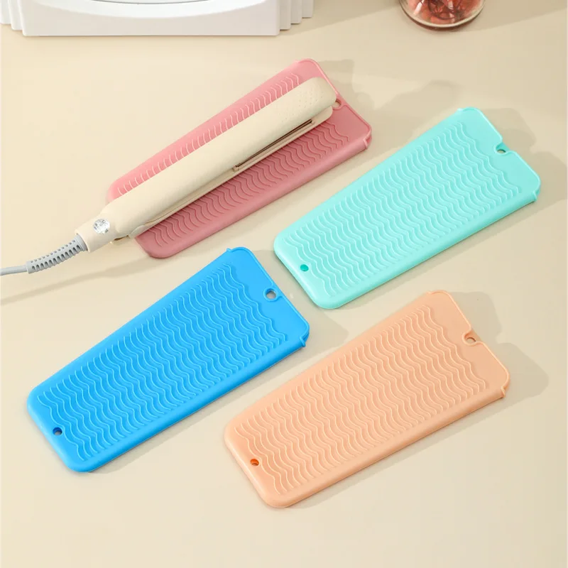 

Storage Pouches Bag for Curling Iron Reusable Portable Silicone Protective Cover Case Pad Insulation Sleeve Heat Resistance Mat