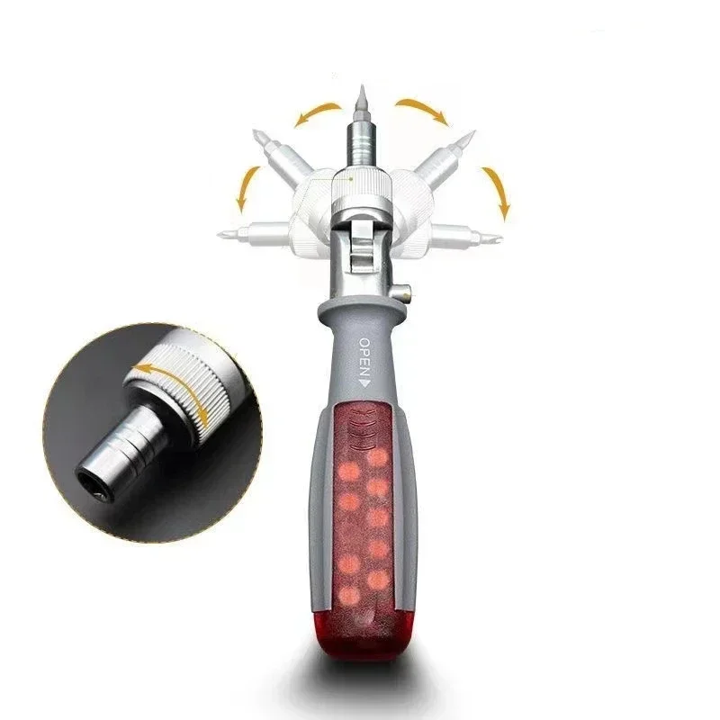 Krachtige 11 In 1 Multi Angle Ratchet Screwdriver Set Strong Magnetic Cross Shaped Screwdriver Suitable for Household Use