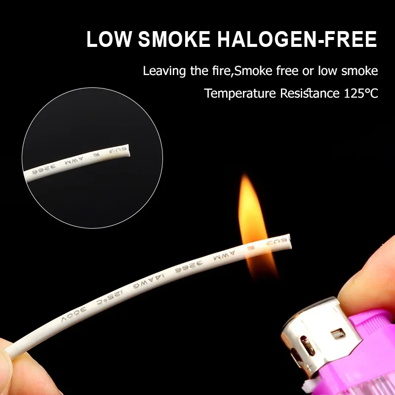 UL3266 Low-Smoke 30/28/26/24/22/20/18/16/14/12AWG Halogen-Free PE Insulated Wire Tinned Copper Cable Household Appliances Cables - Image 2